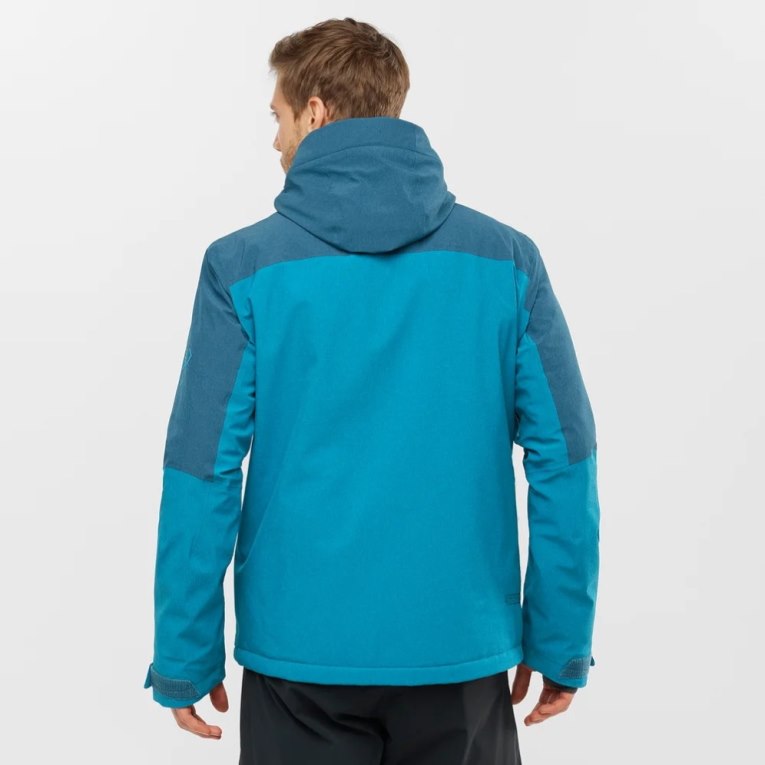 Turquoise Salomon Untracked Insulated Men's Ski Jackets | PH 32057J